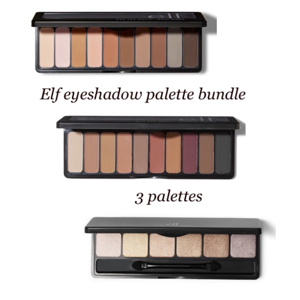 ❤️3 Elf eyeshadow palettes